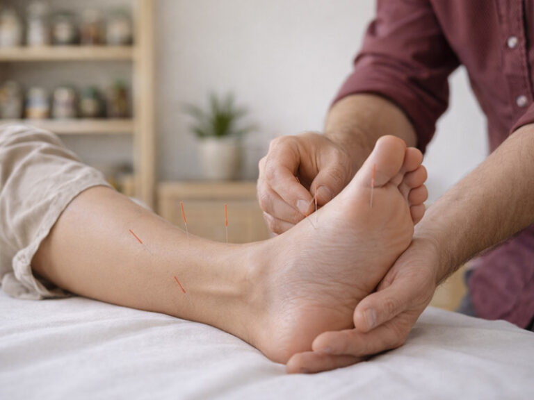 acupuntura fascite plantar
